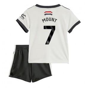 Manchester United Mason Mount #7 Tredje Kläder Barn 2024-25 Kortärmad (+ Korta byxor)